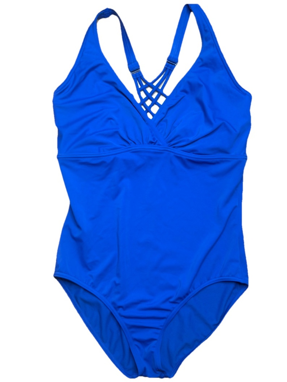 Prana Kayana Blue Strappy Back One Piece Swimsuit 38D/L